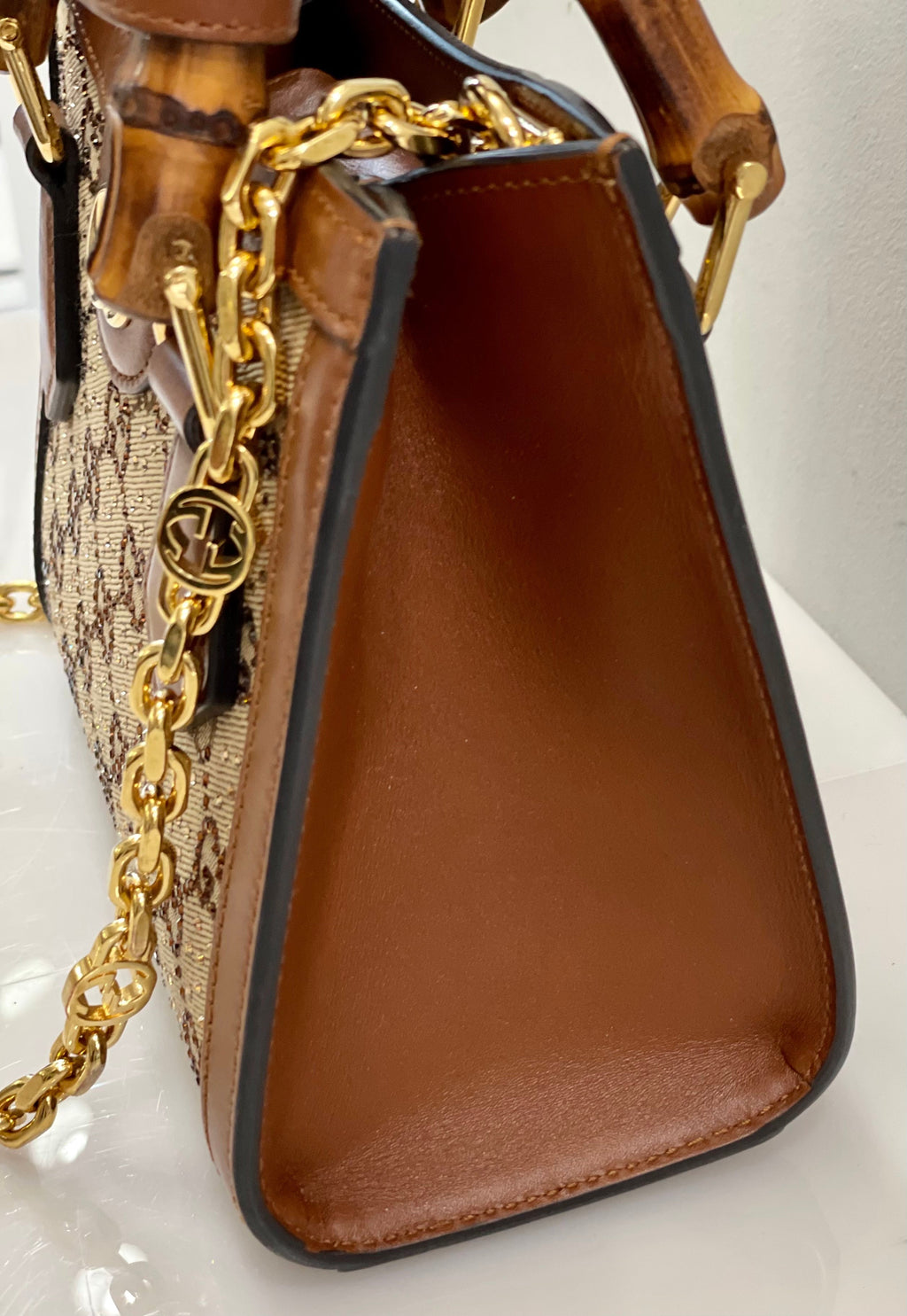 GUCCI GG DIANA MINI TOTE BAG