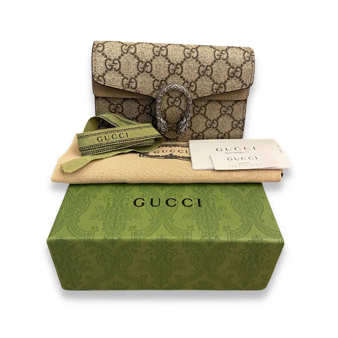 Gucci Monogram Dionysus GG Supreme Mini Bag