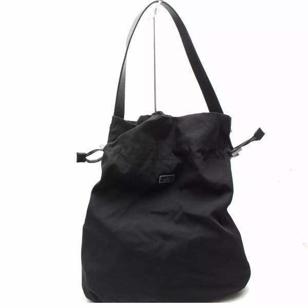 Gucci Nylon Drawstring Bucket Tote Bag