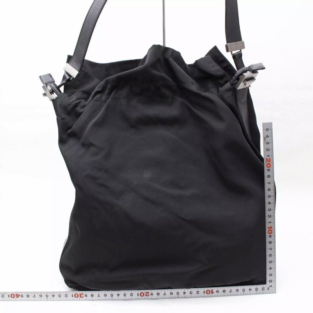 Gucci Nylon Drawstring Bucket Tote Bag