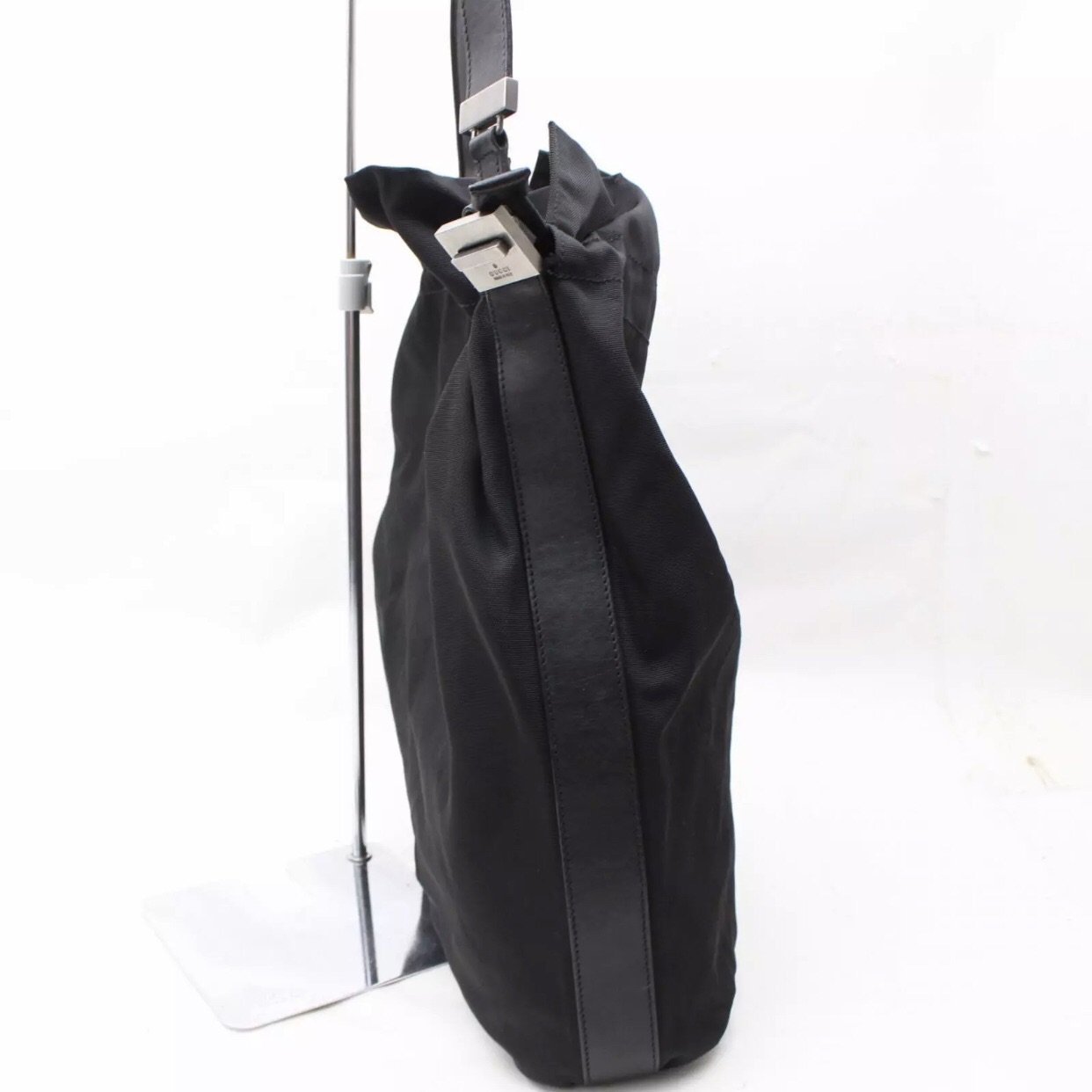 Gucci Nylon Drawstring Bucket Tote Bag