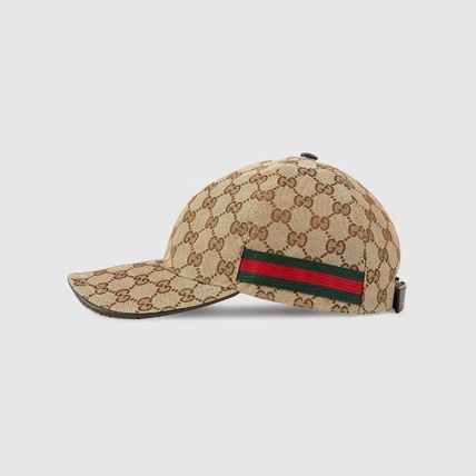 GUCCI GG ORIGINAL BASEBALL HAT WITH WEB STRIPES