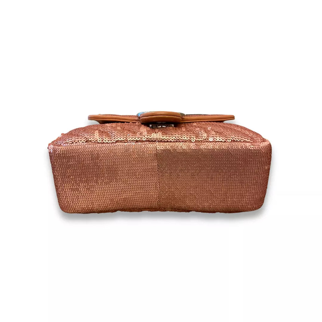 GUCCI PINK SEQUIN MARMONT BAG