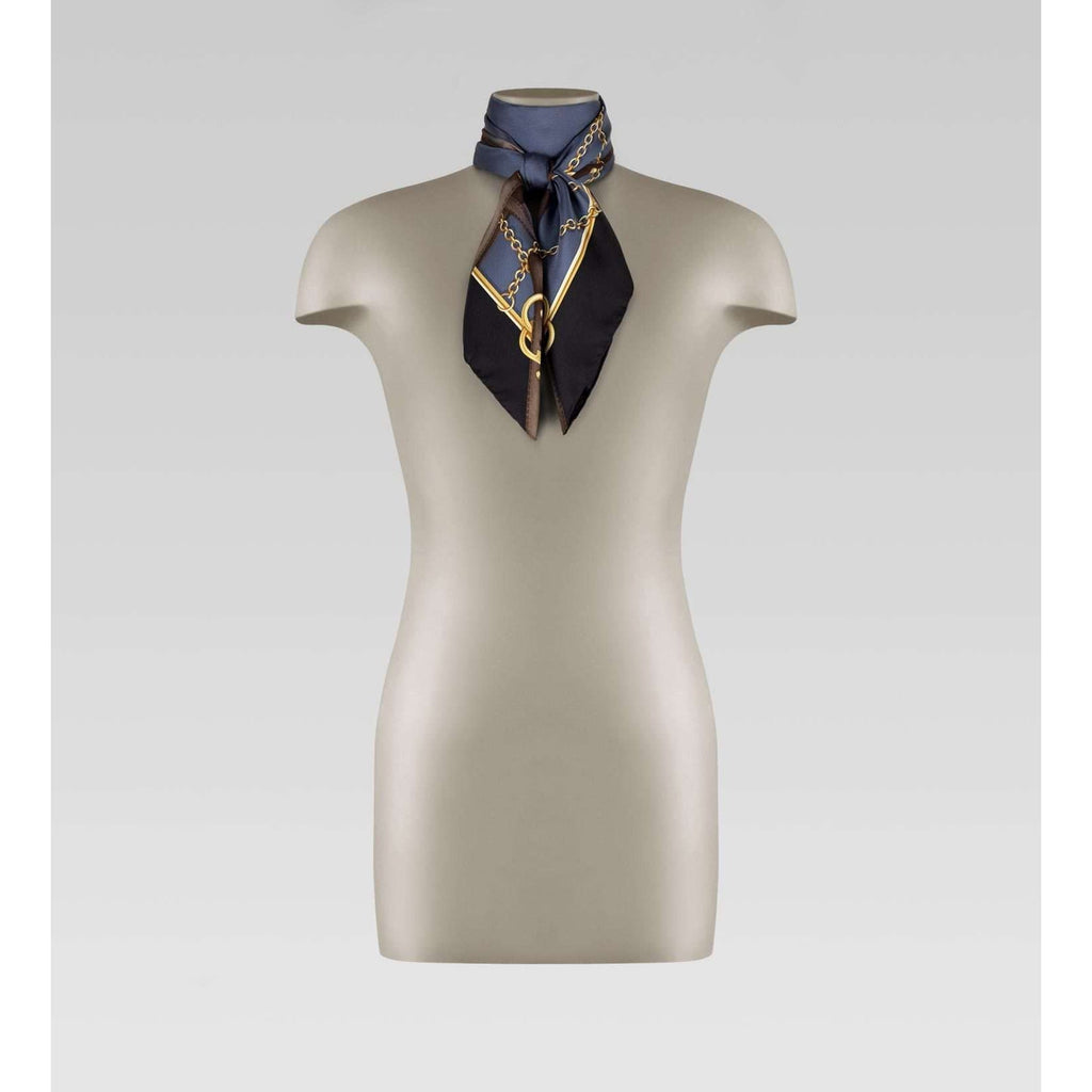 Gucci Shadow Grey Relia Print Foulard (GGSH111)