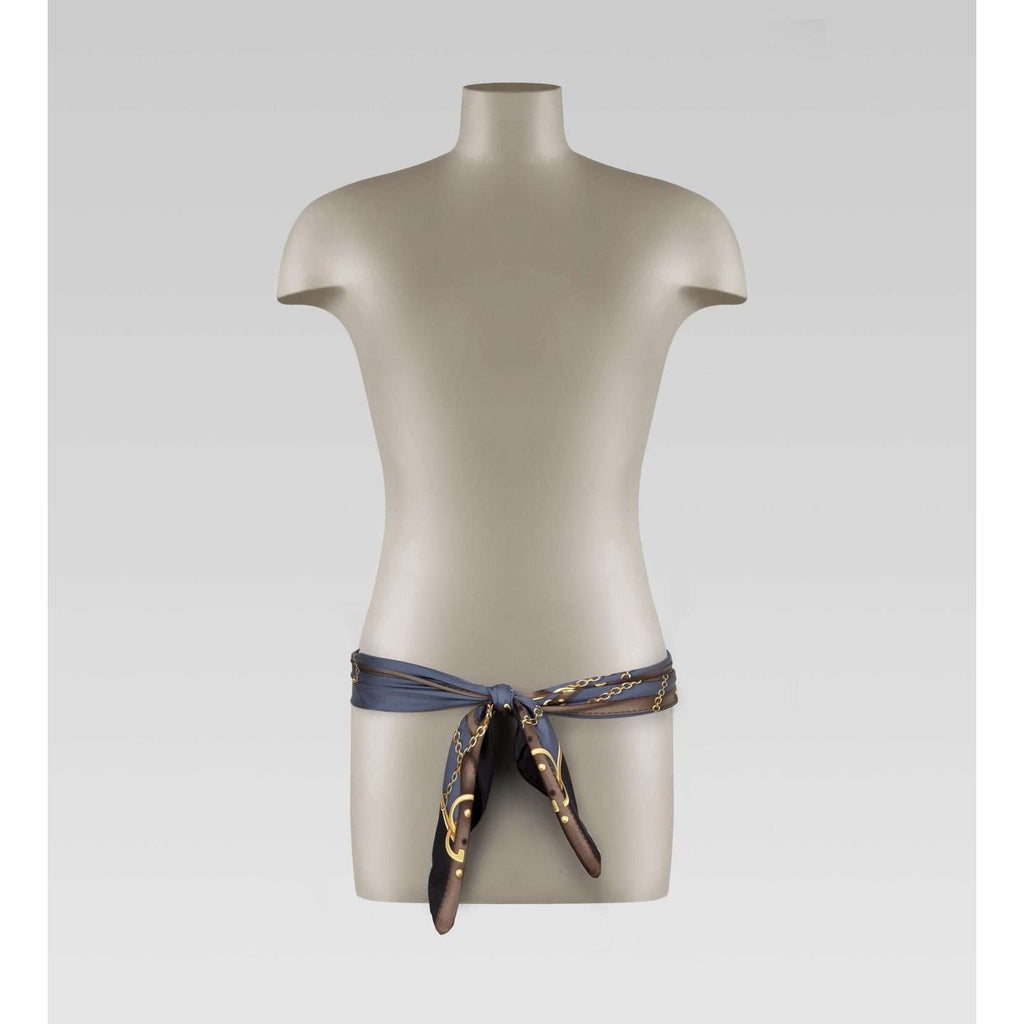 Gucci Shadow Grey Relia Print Foulard (GGSH111)