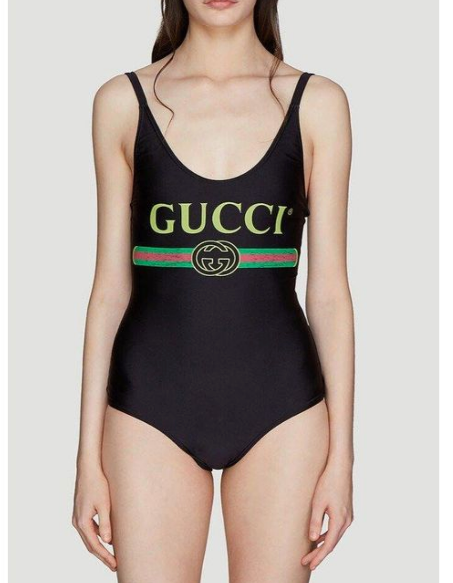 GUCCI SPARKLING LOGO ONE PIECE SWIMSUIT