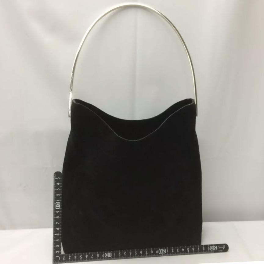 Gucci Suede Looping Purse With Bracelet Handle