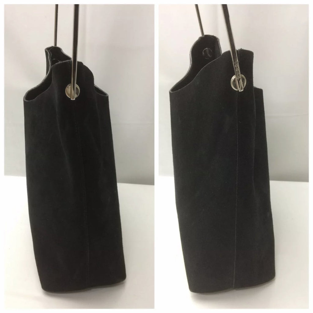 Gucci Suede Looping Purse With Bracelet Handle