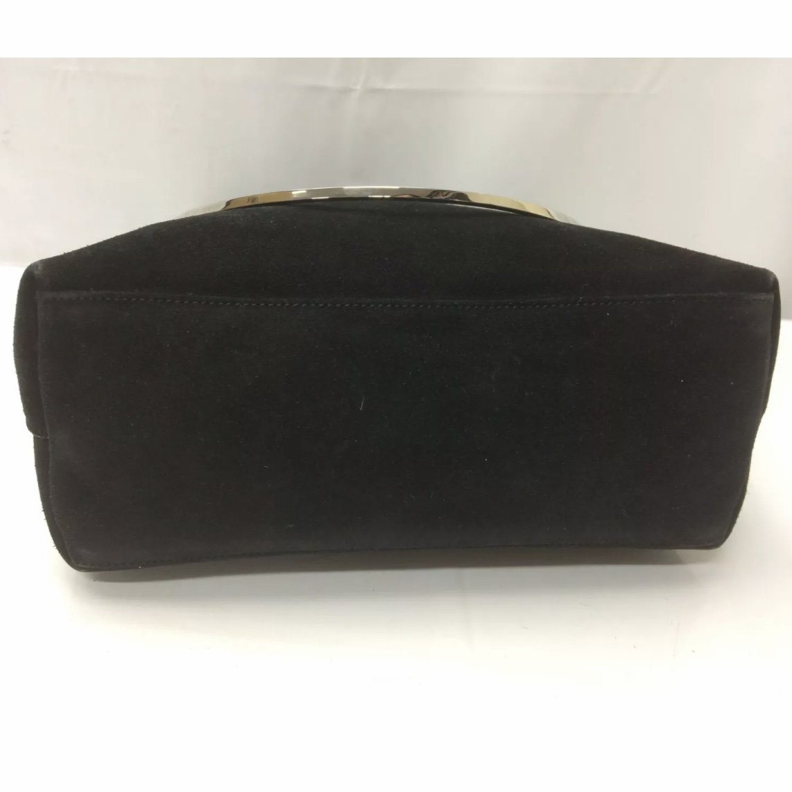 Gucci Suede Looping Purse With Bracelet Handle