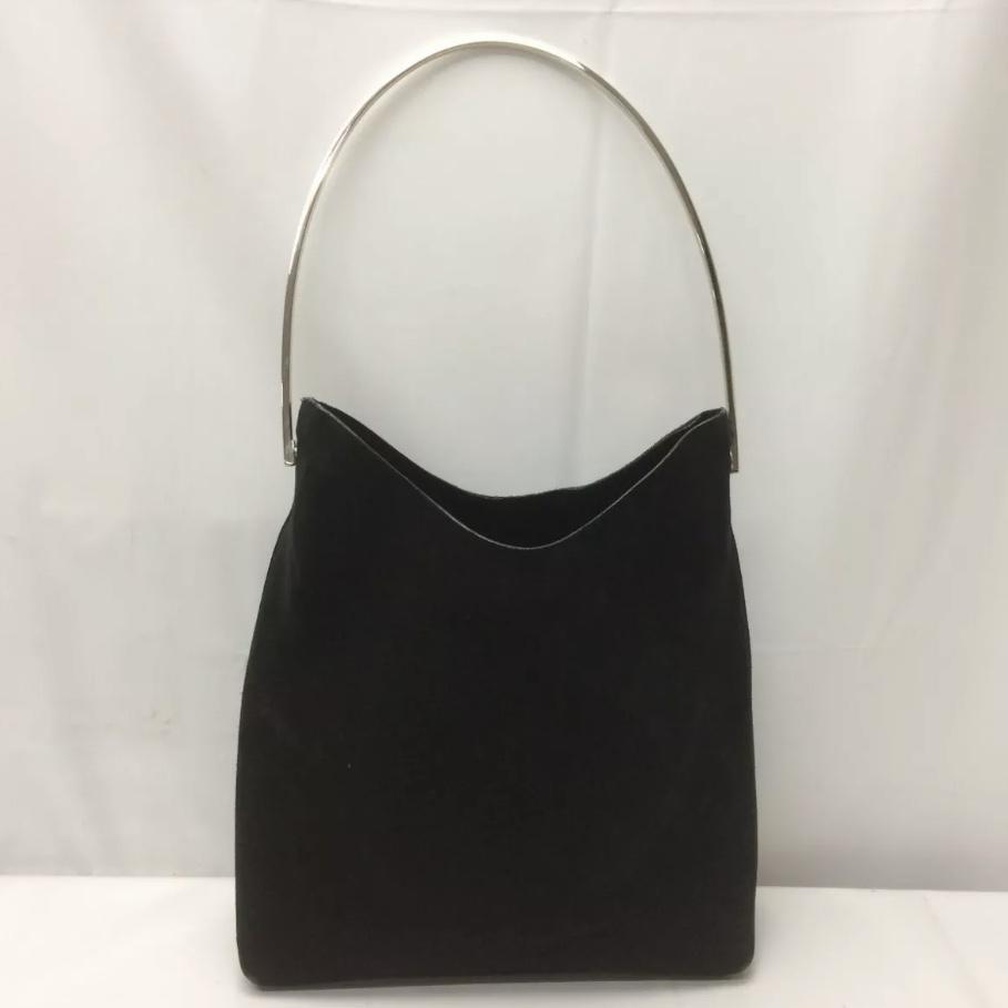 Gucci Suede Looping Purse With Bracelet Handle