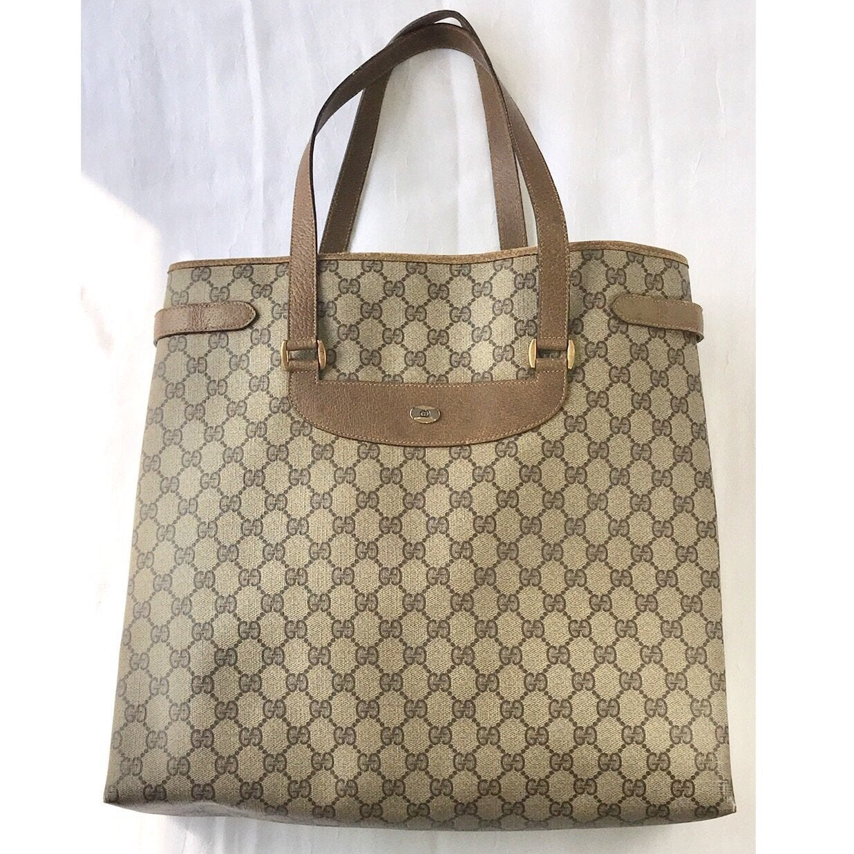 Gucci Supreme Monogram GG Large Shopper Tote