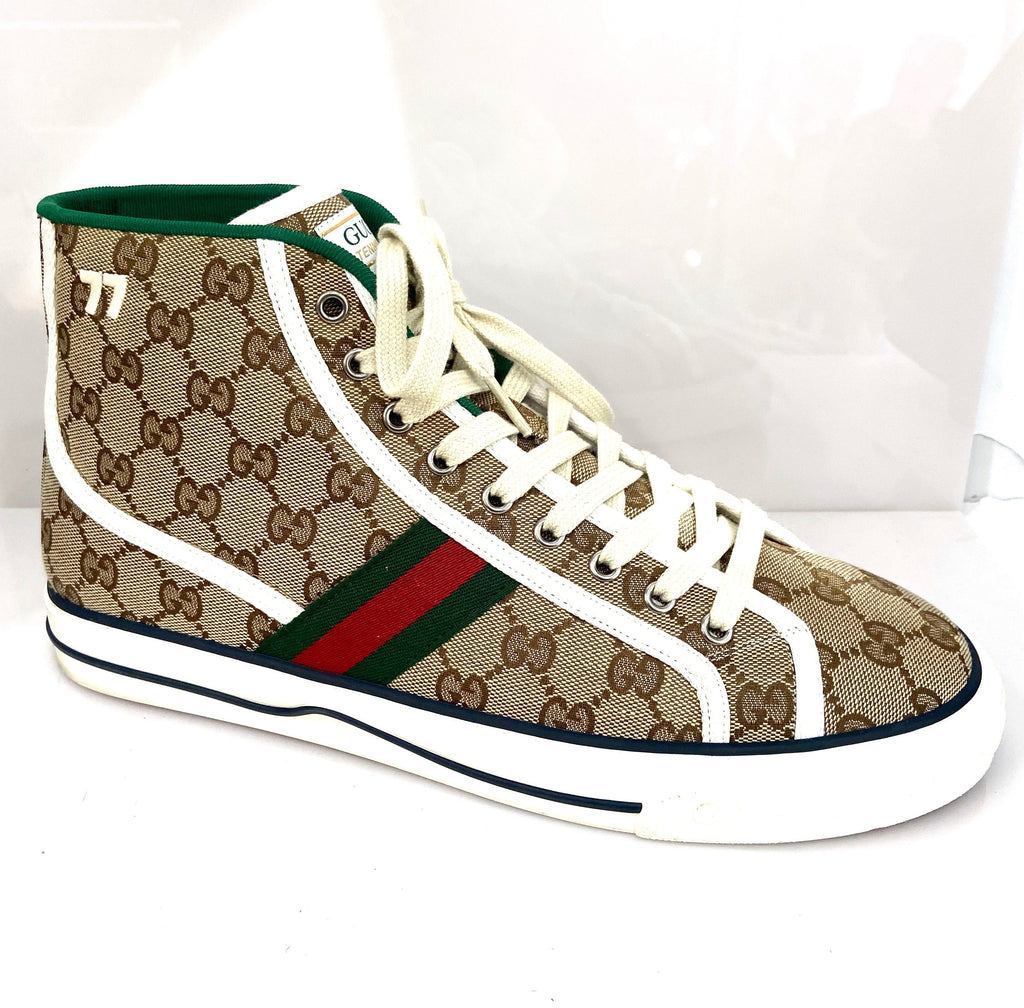GUCCI GG TENNIS 1977 HIGH TOP SNEAKERS