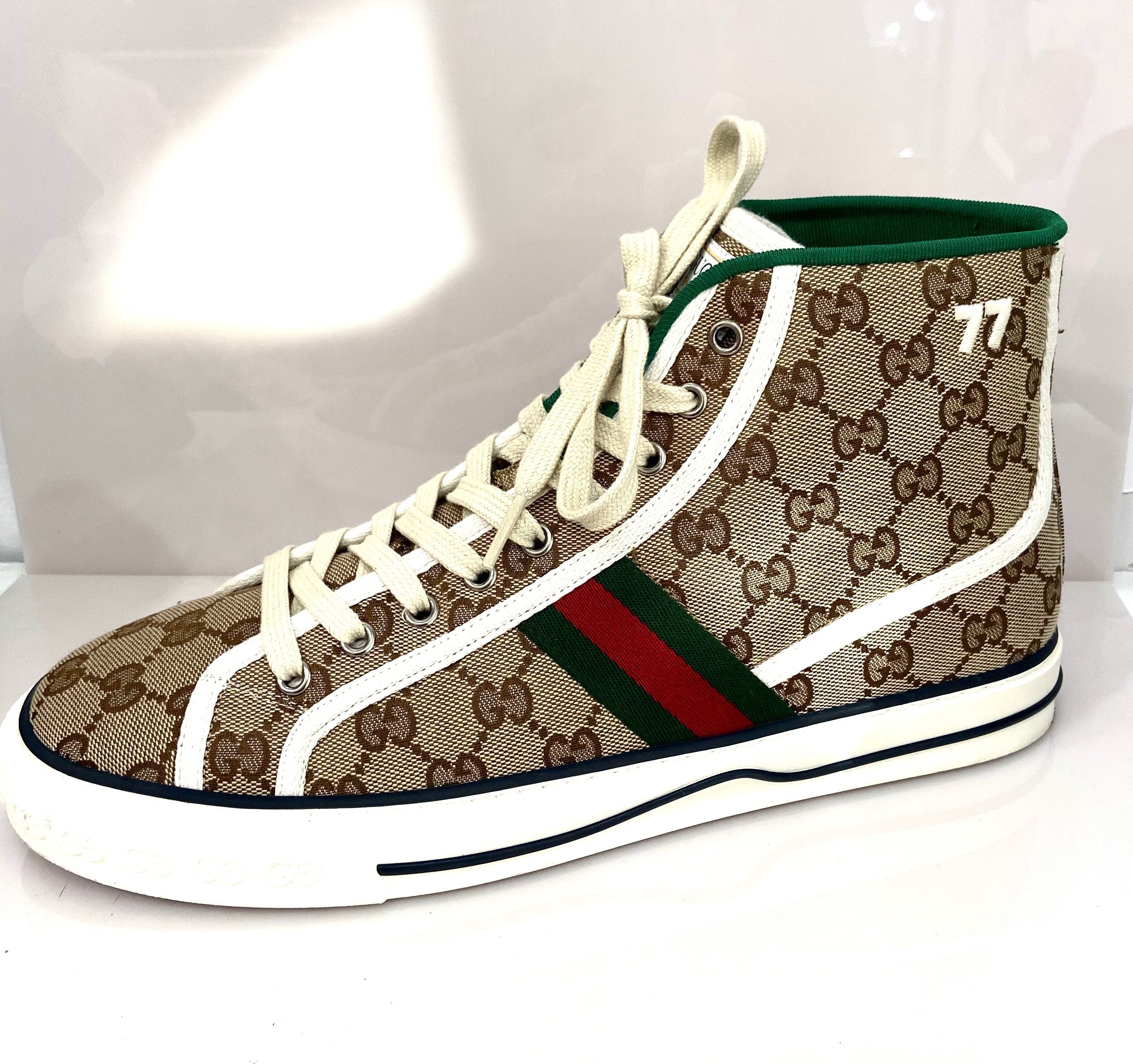 GUCCI GG TENNIS 1977 HIGH TOP SNEAKERS