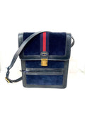 GUCCI VINTAGE WEB CROSSBODY MESSENGER BAG