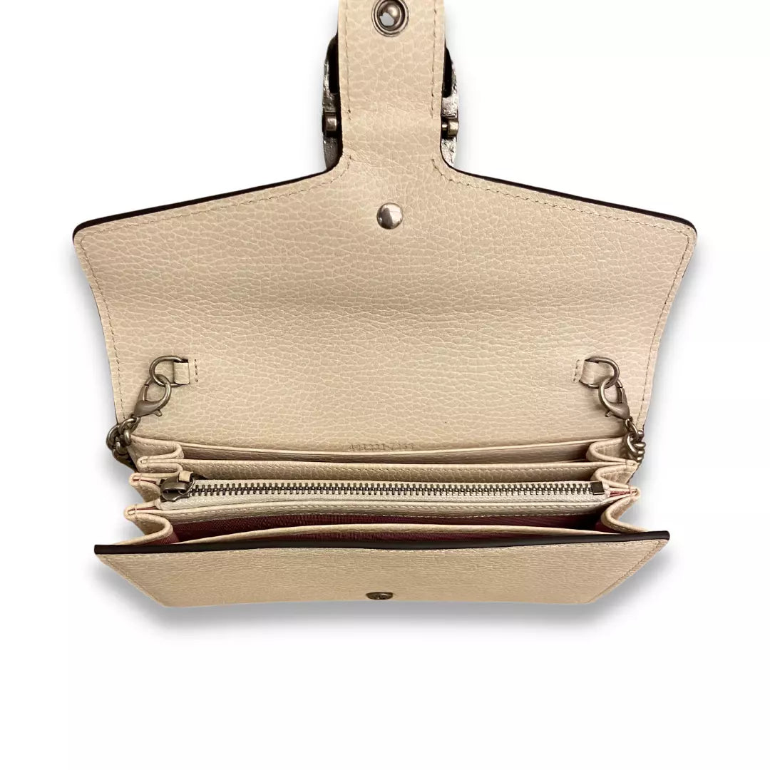 Gucci White Dionysus leather mini chain bag