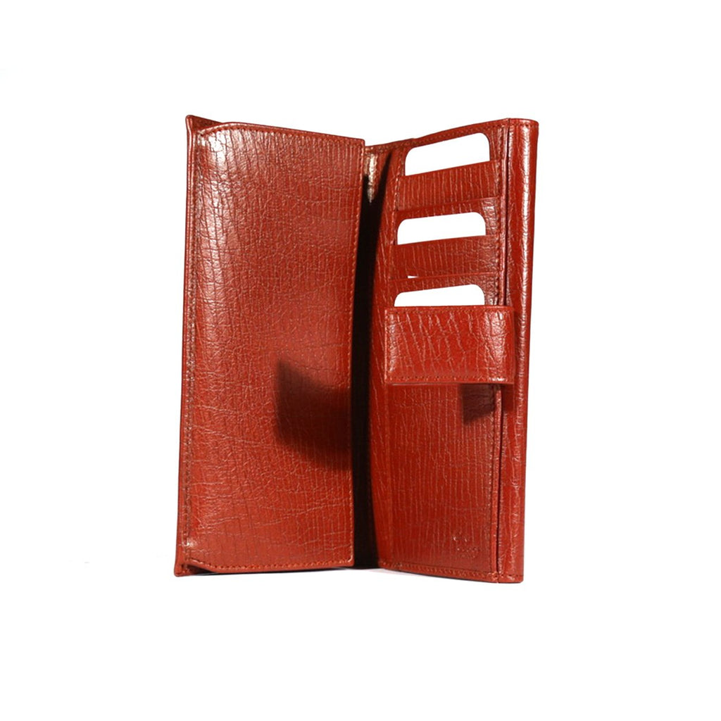 Gucci Women Burgundy Texture Calf-Skin leather Wallet (GGWAL3000)