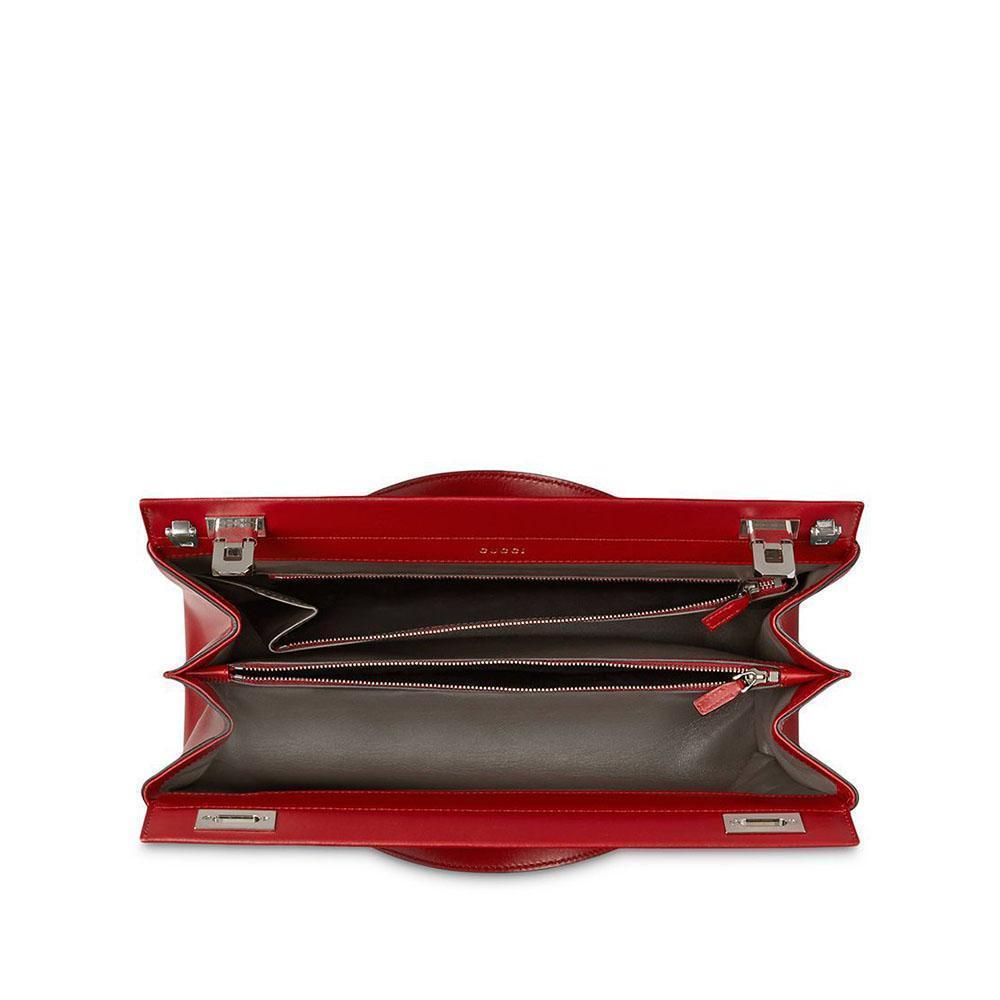 Gucci Zumi Women's Handbag Red MEDIUM Smooth Calf-Skin Leather Shoulder Bag (GG2053)
