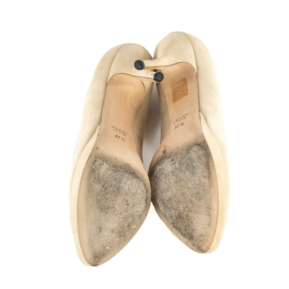 Gucci Beige Suede Platform Pumps Size US 7.5 | EU 37.5
