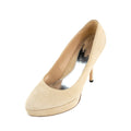 Gucci Beige Suede Platform Pumps Size US 7.5 | EU 37.5