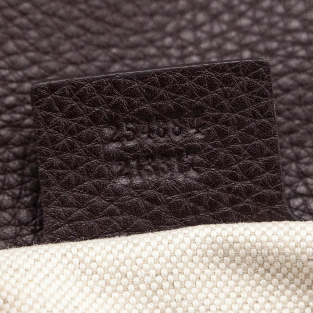 Gucci Brown GG Monogram Medium Bamboo Top Handle Bag