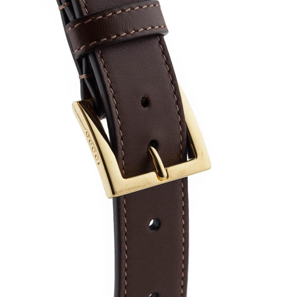 Gucci Green & Red Web Horsebit Waist Belt Size S