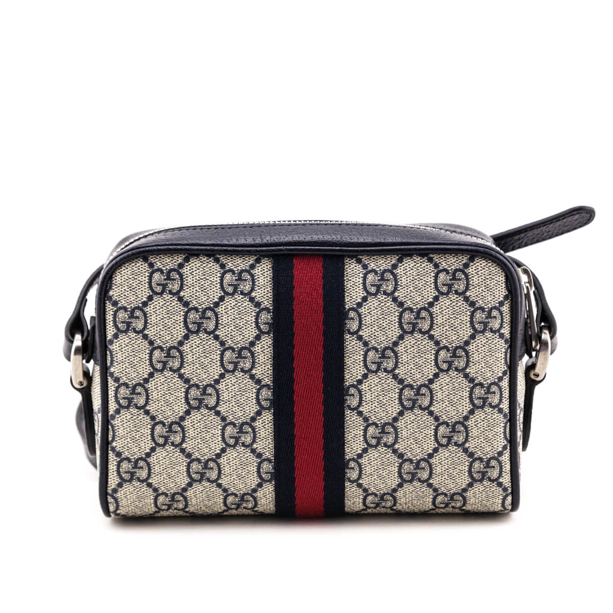 Gucci Navy GG Supreme Mini Ophidia GG Crossbody