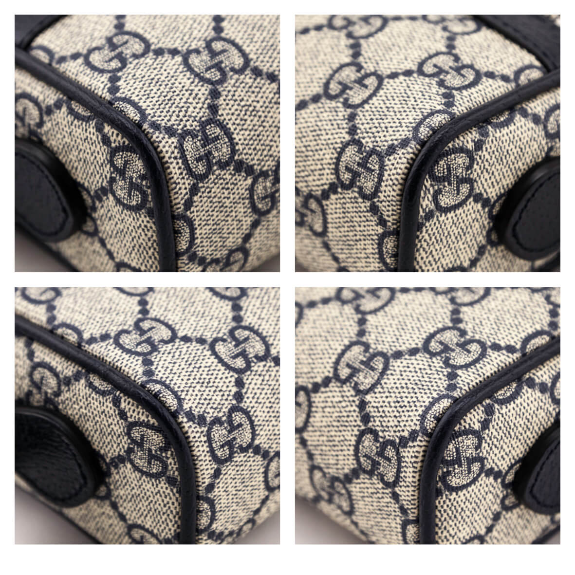 Gucci Navy GG Supreme Mini Ophidia GG Crossbody