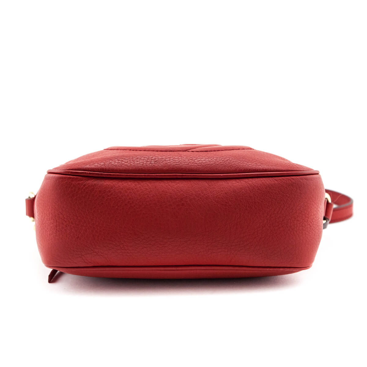 Gucci Red Pebbled Calfskin Soho Disco Crossbody