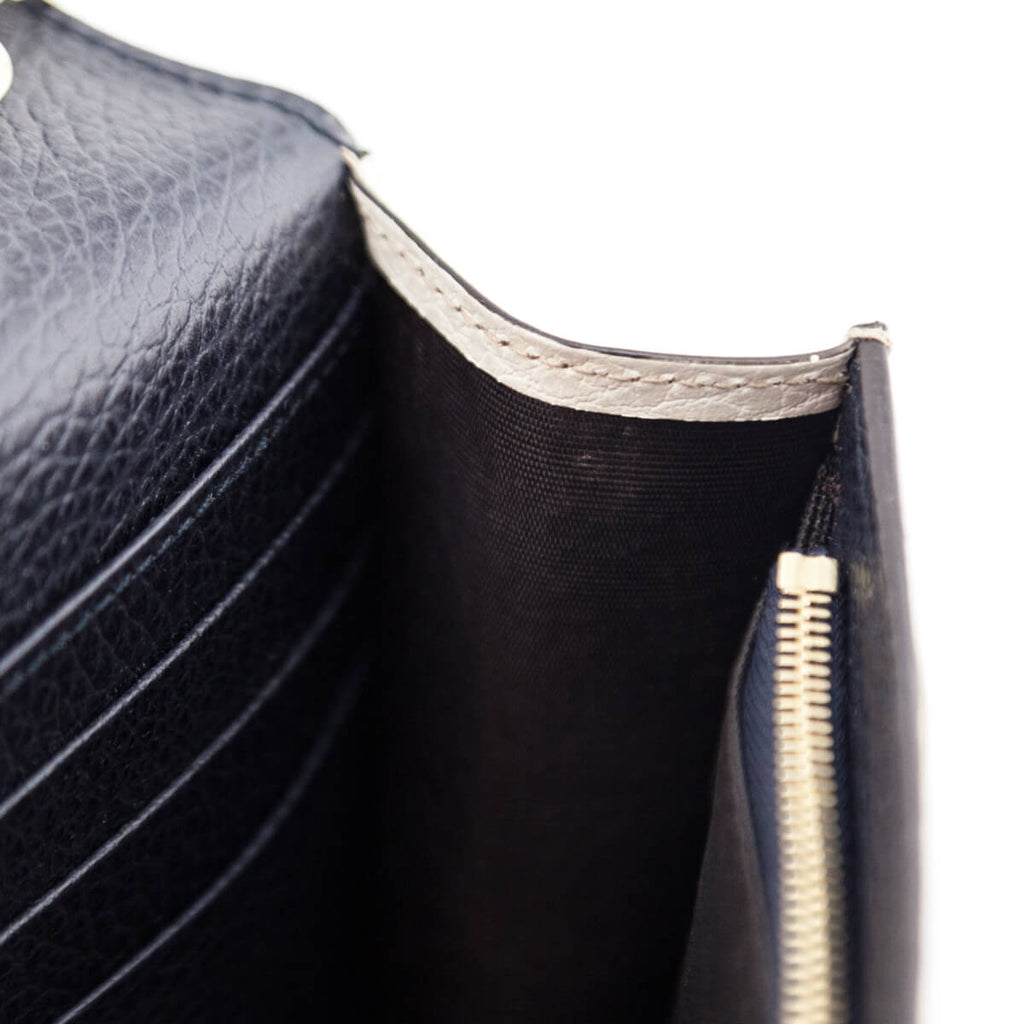 Gucci Tri-color Pebbled Calfskin Soho Wallet on Chain