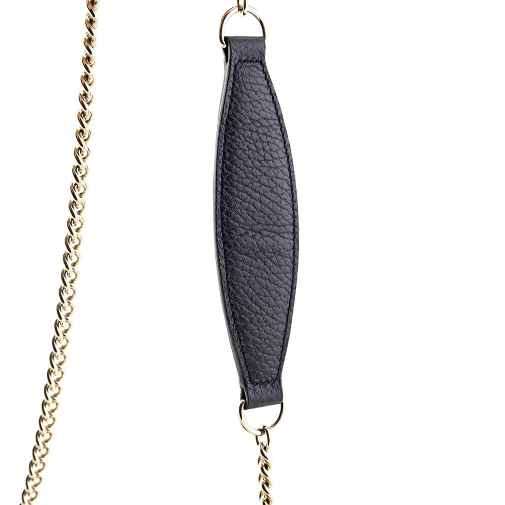 Gucci Tri-color Pebbled Calfskin Soho Wallet on Chain