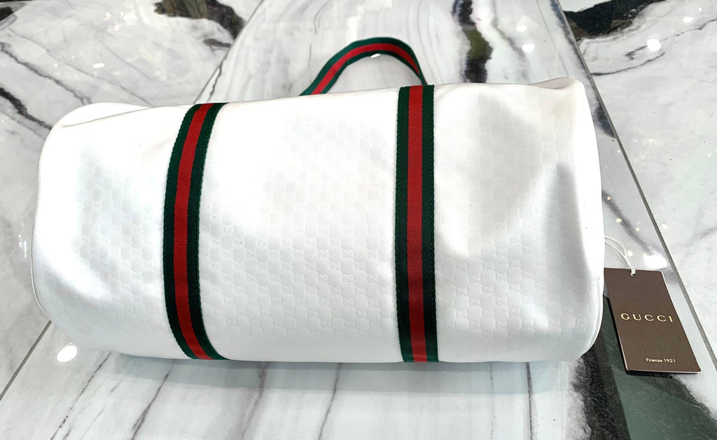 GUCCI MICRO GG WEB NYLON DUFFEL BAG