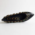 Gucci Mid-Heel Pump with Green Stones Sz 37 (7)