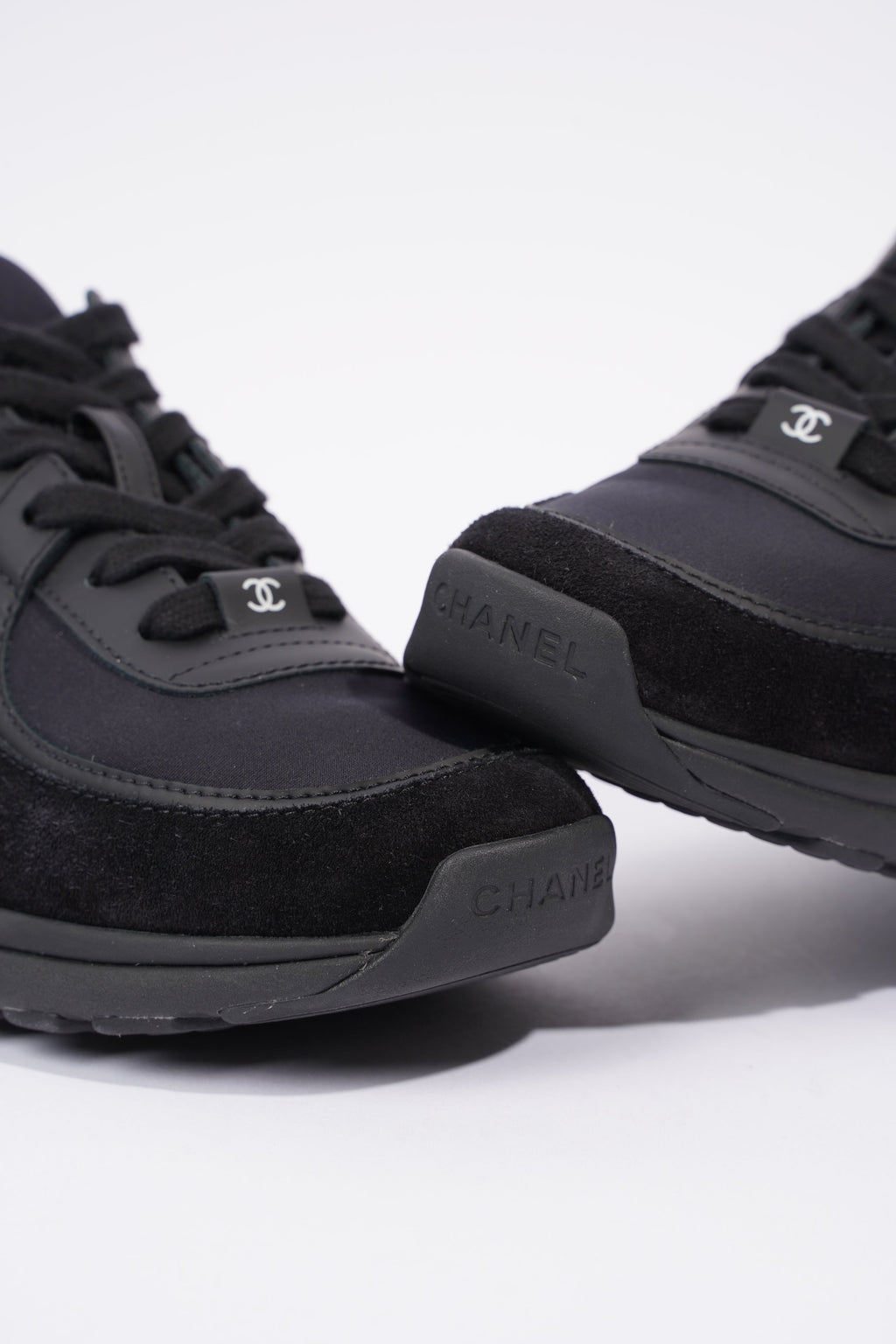 Chanel CC Logo Sneaker Black Suede EU 38 UK 5