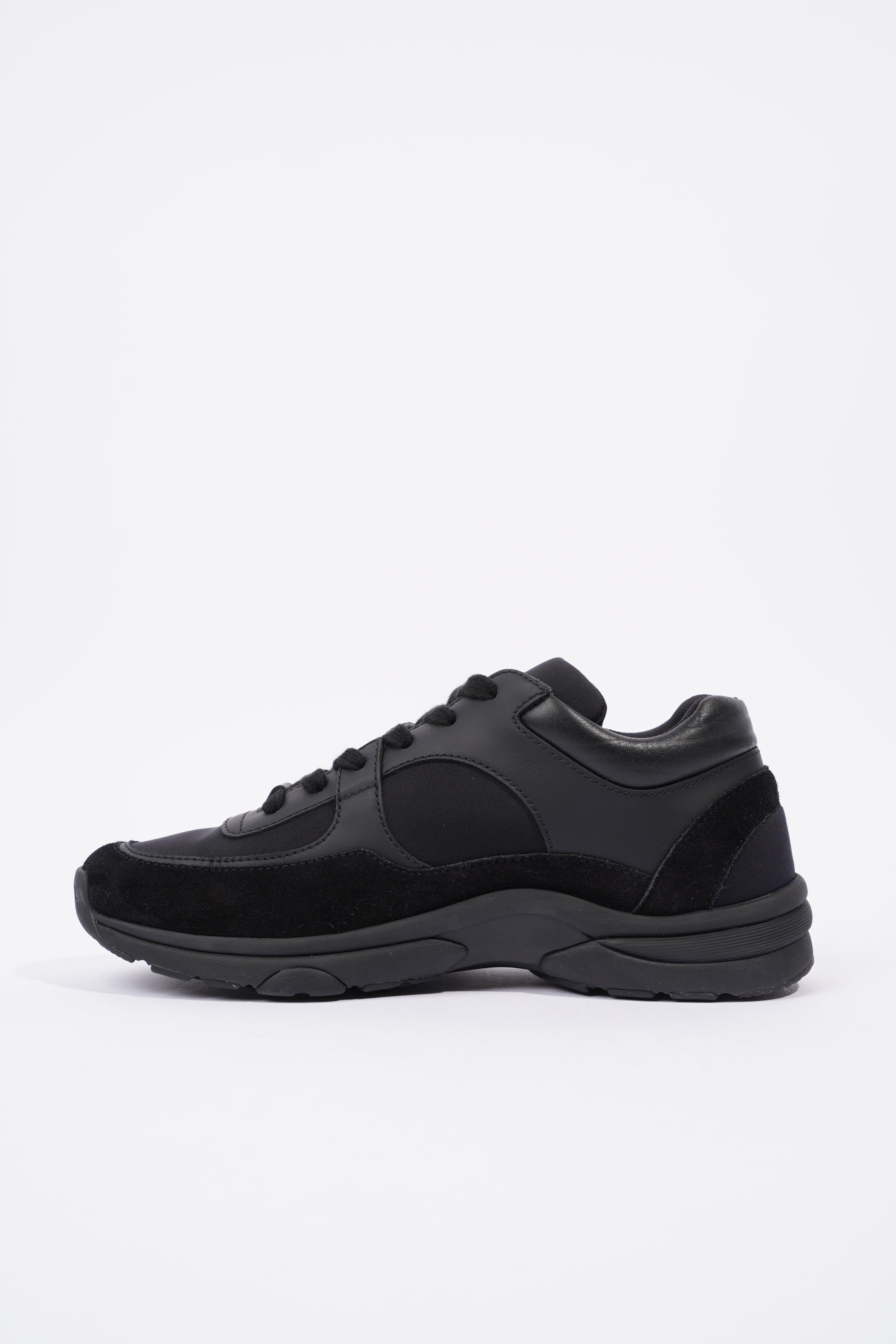 Chanel CC Logo Sneaker Black Suede EU 38 UK 5