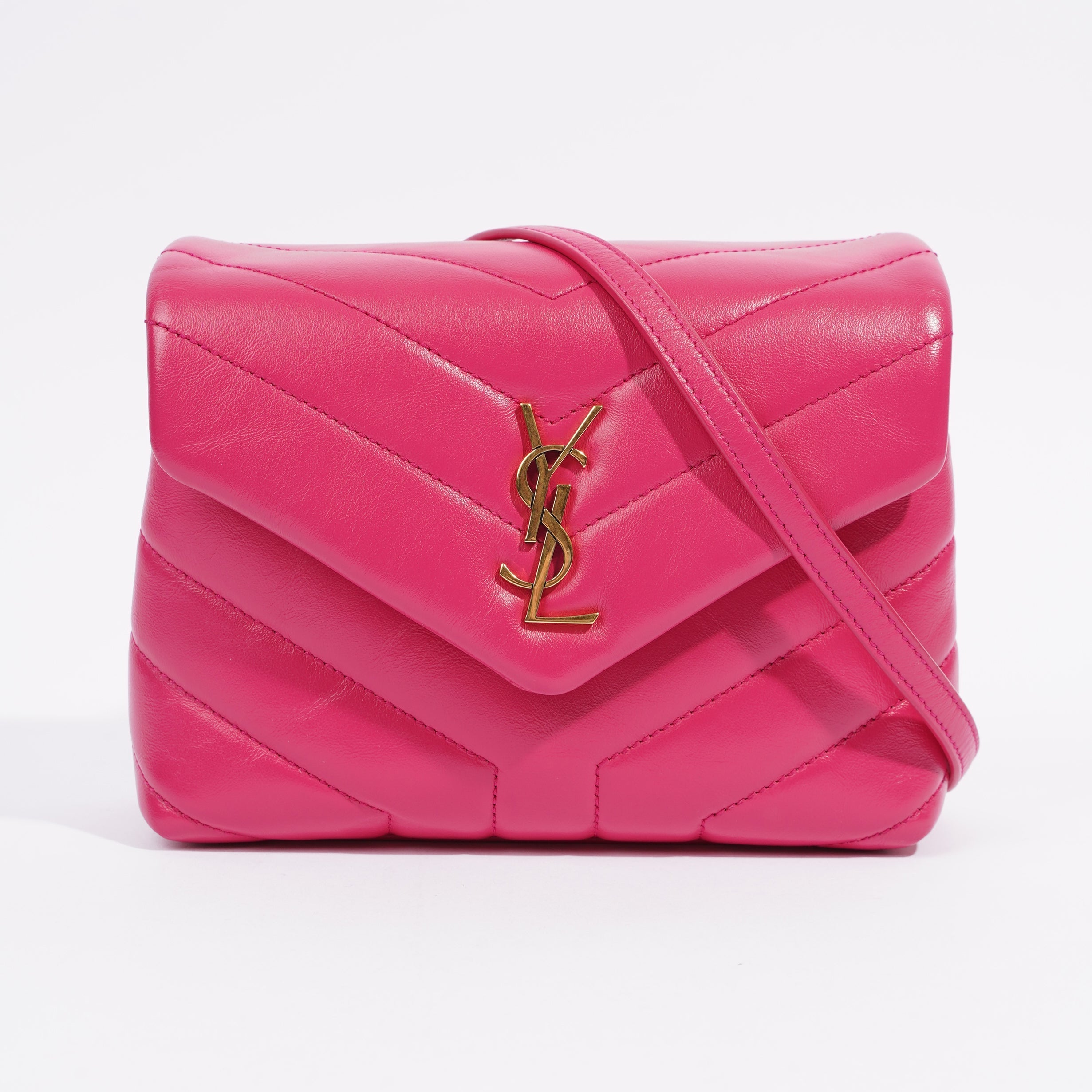 Saint Laurent Toy LouLou Pink Leather
