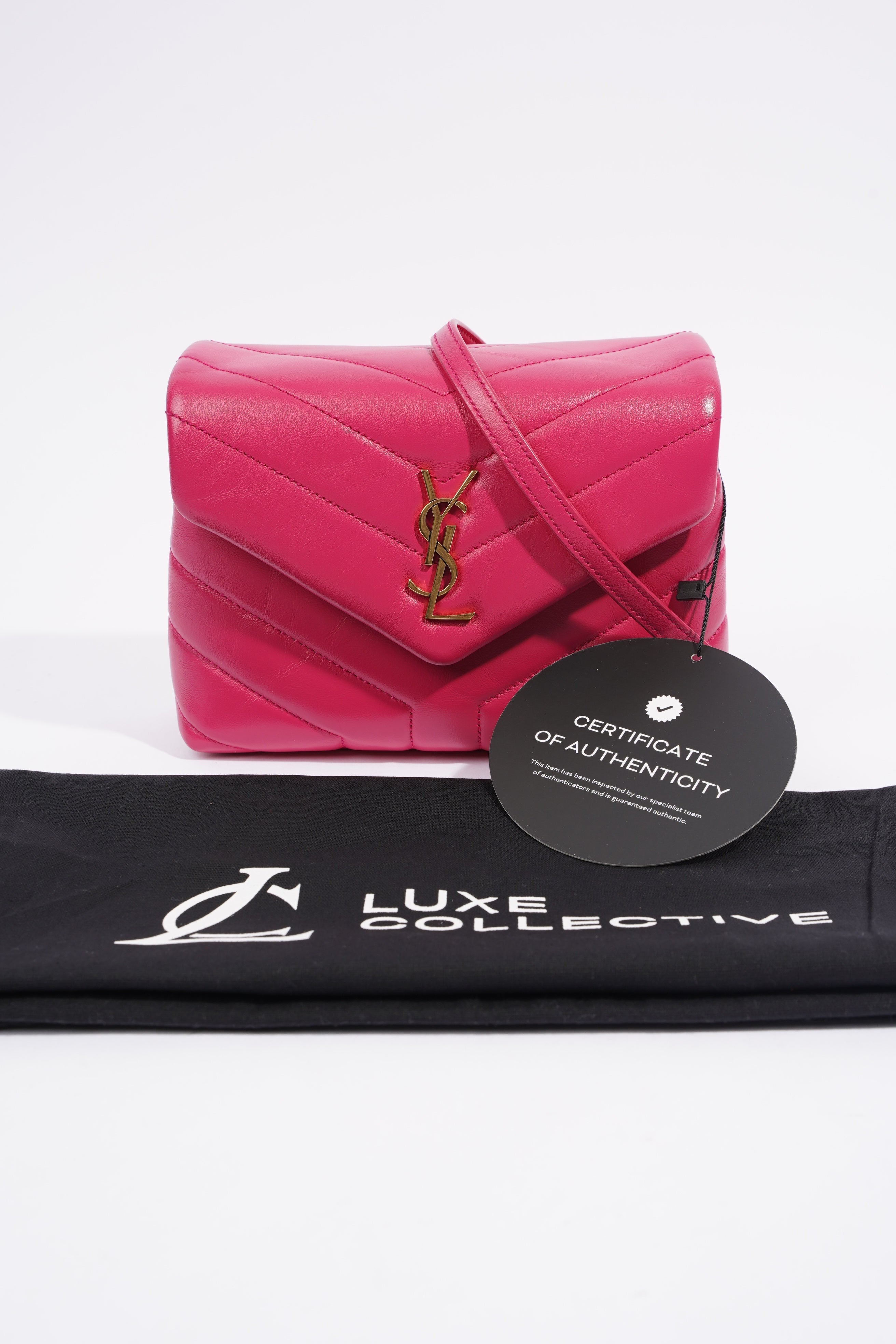 Saint Laurent Toy LouLou Pink Leather