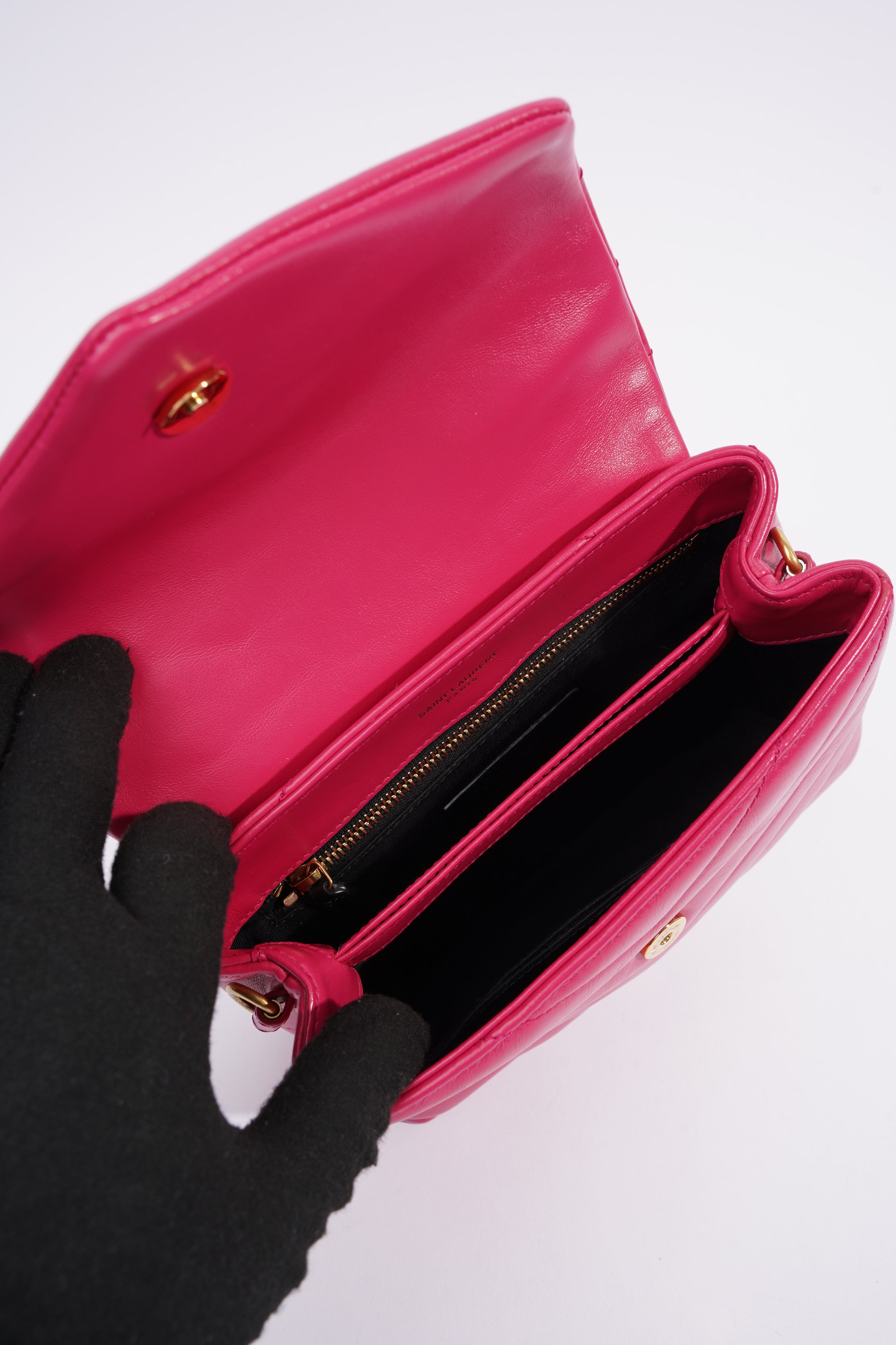 Saint Laurent Toy LouLou Pink Leather