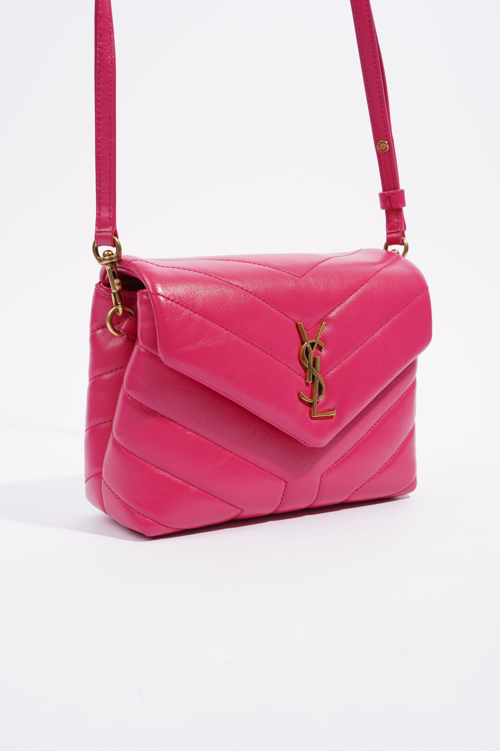 Saint Laurent Toy LouLou Pink Leather