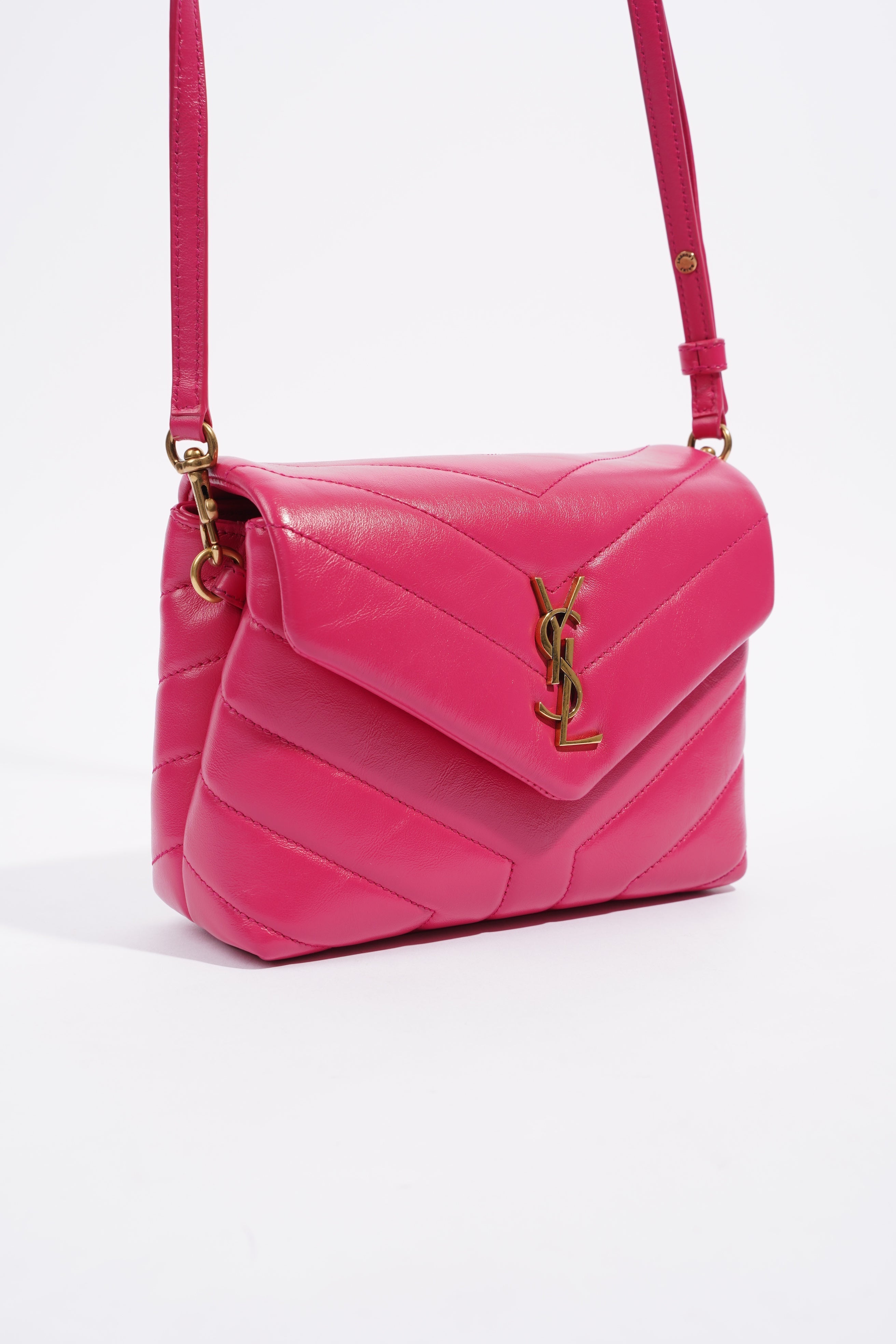 Saint Laurent Toy LouLou Pink Leather