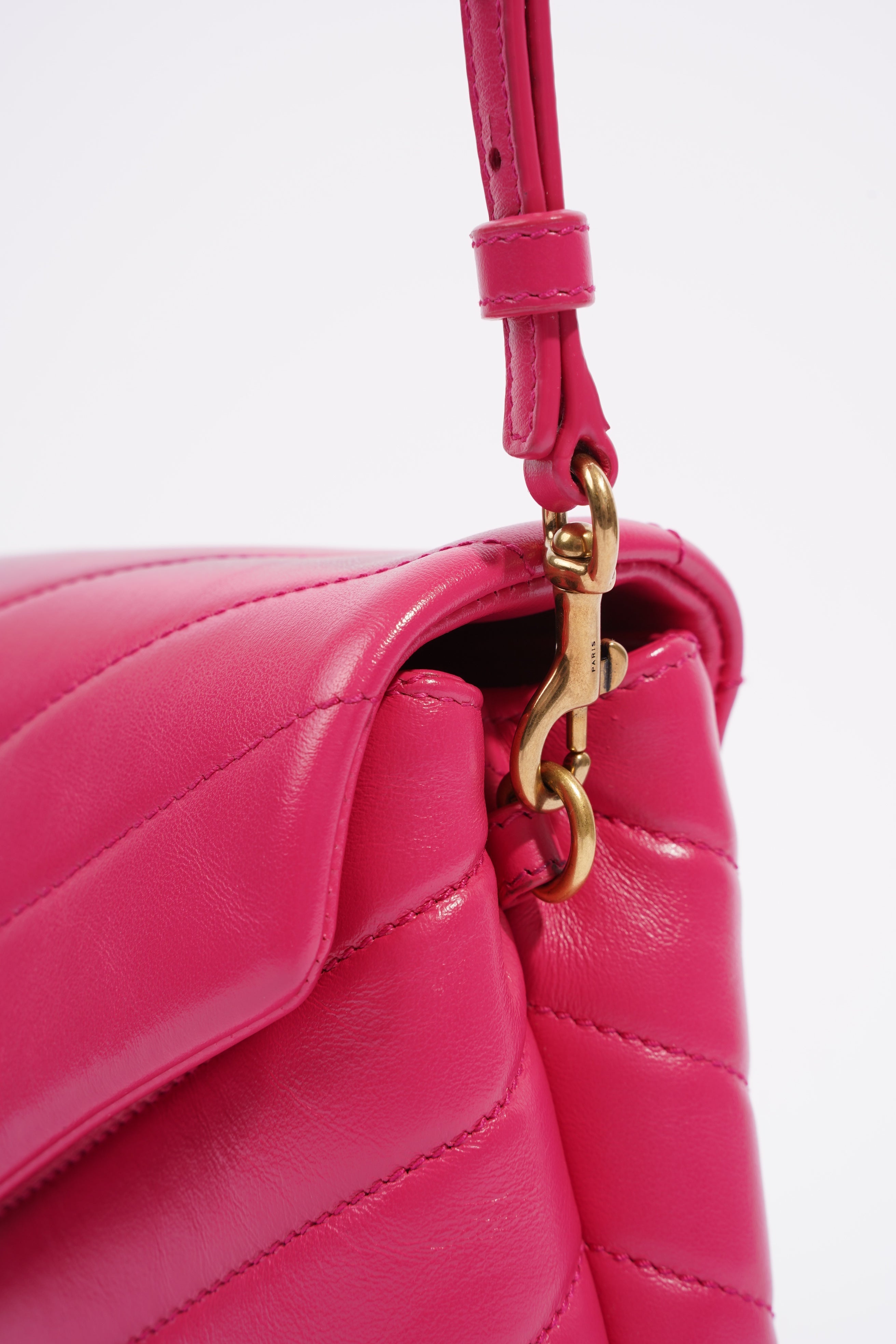 Saint Laurent Toy LouLou Pink Leather