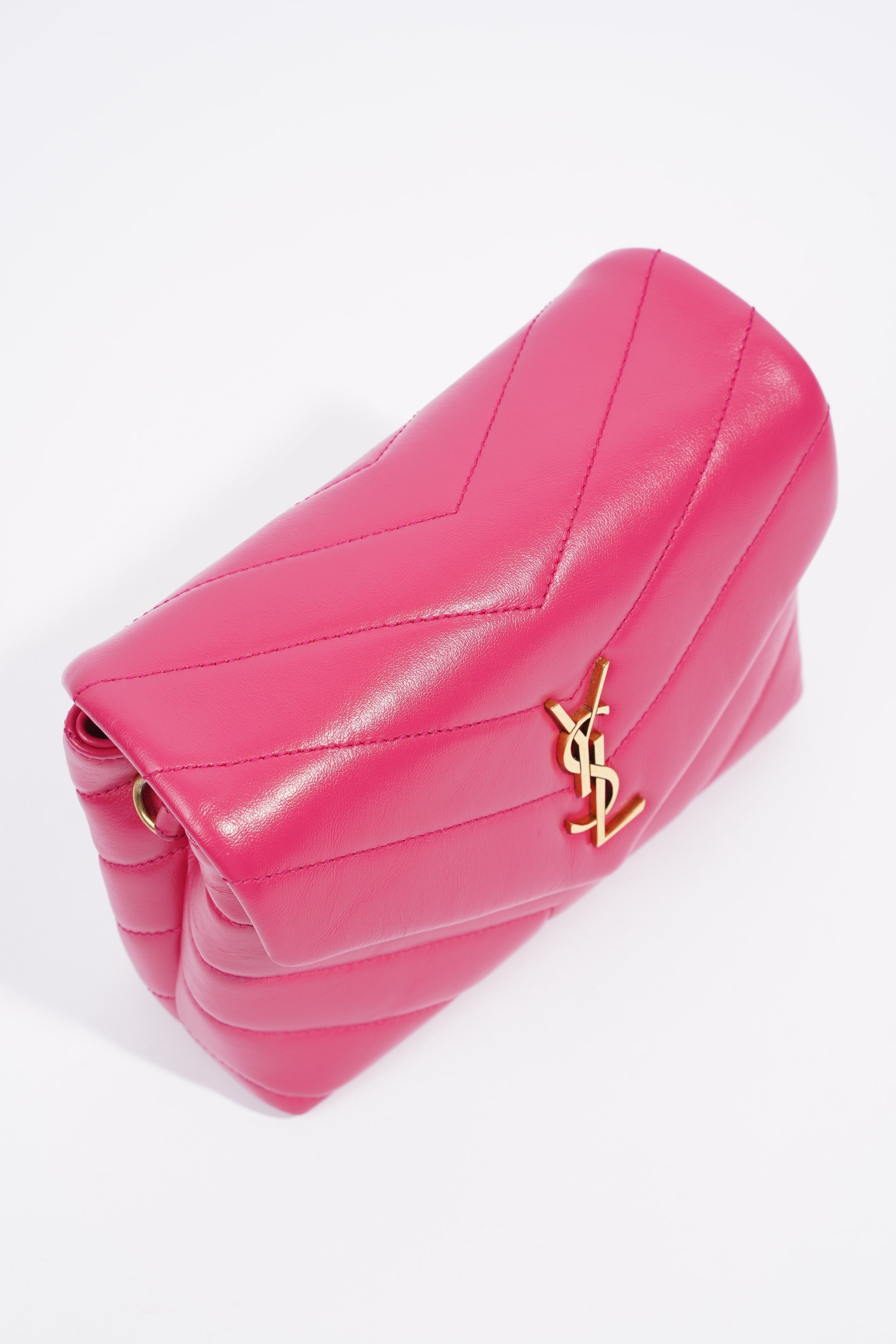 Saint Laurent Toy LouLou Pink Leather