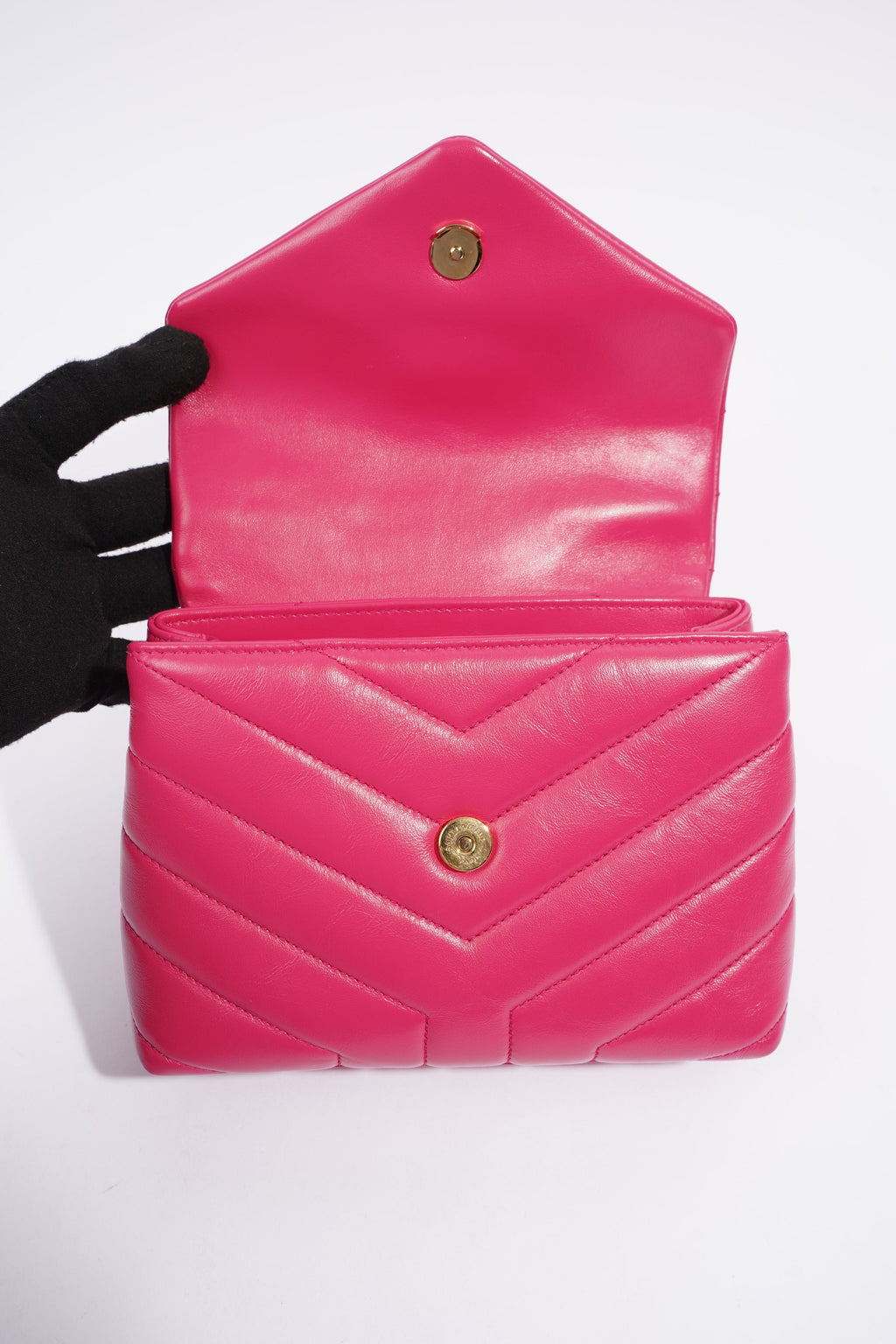 Saint Laurent Toy LouLou Pink Leather