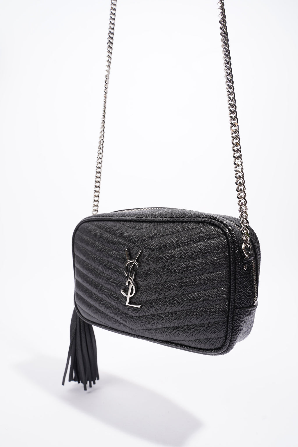 Saint Laurent Mini Lou Camera Bag Black Calfskin Leather
