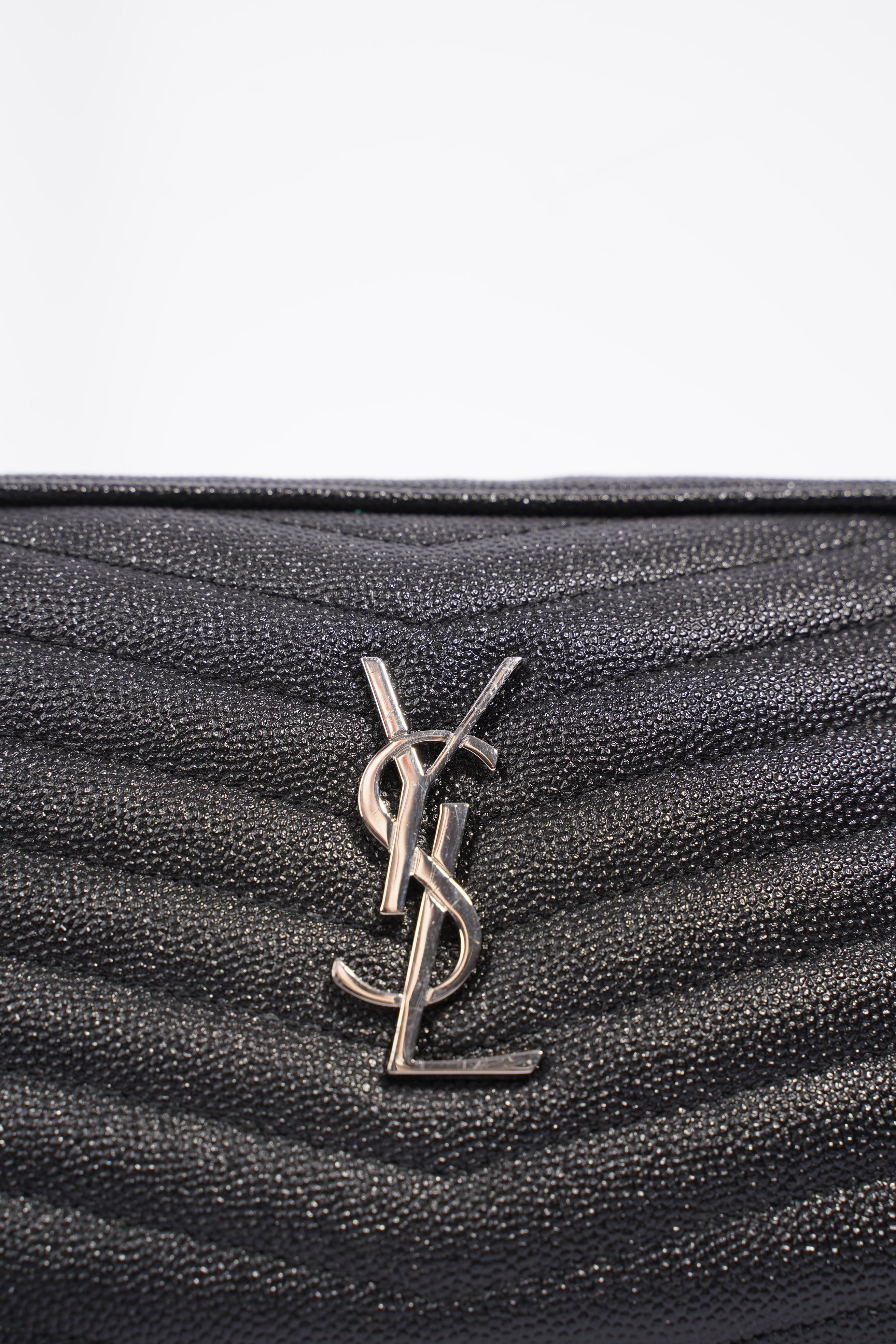 Saint Laurent Mini Lou Camera Bag Black Calfskin Leather