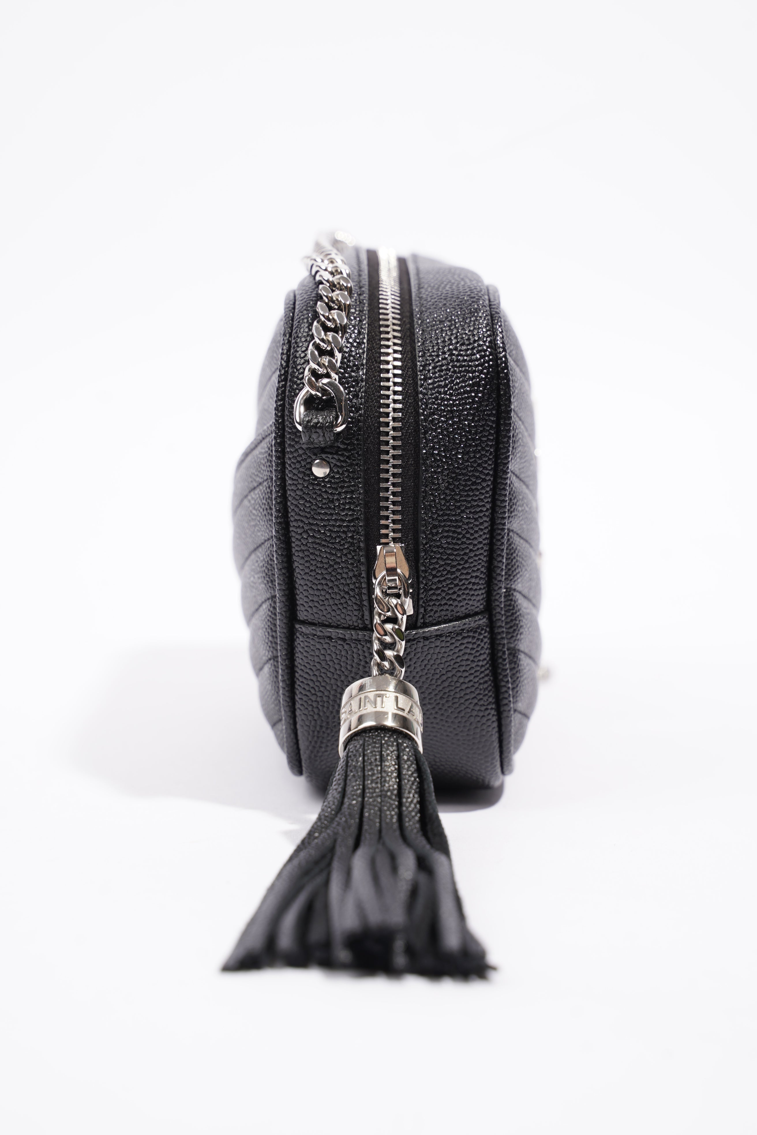 Saint Laurent Mini Lou Camera Bag Black Calfskin Leather