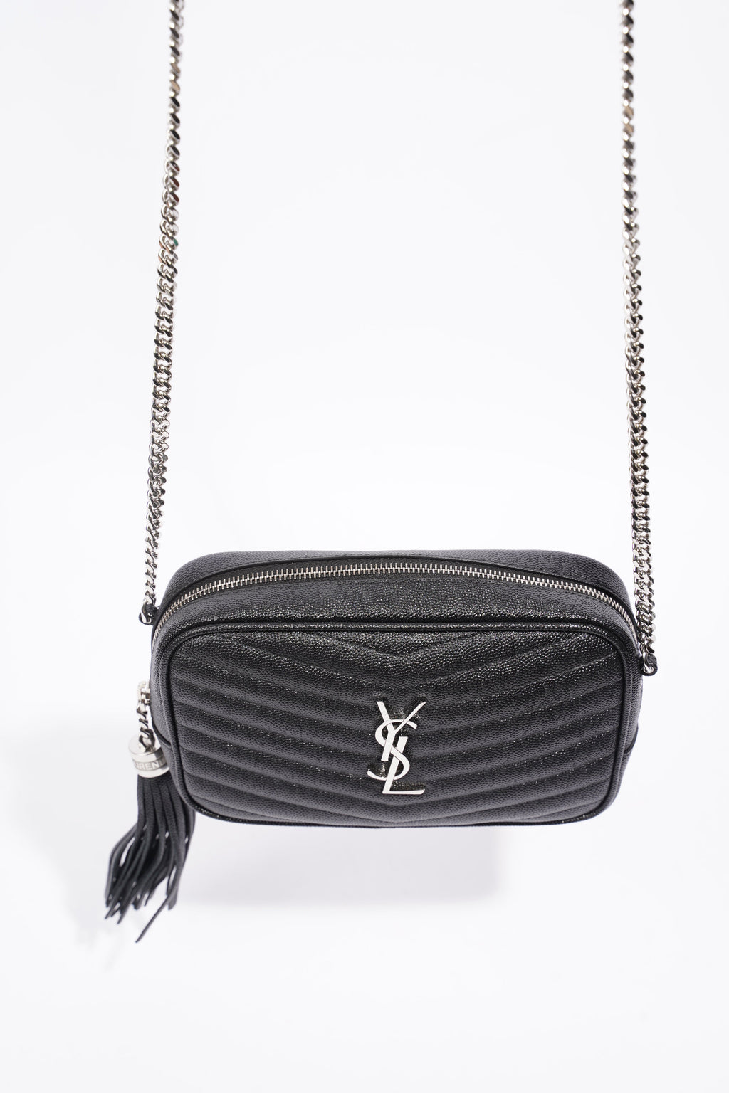 Saint Laurent Mini Lou Camera Bag Black Calfskin Leather