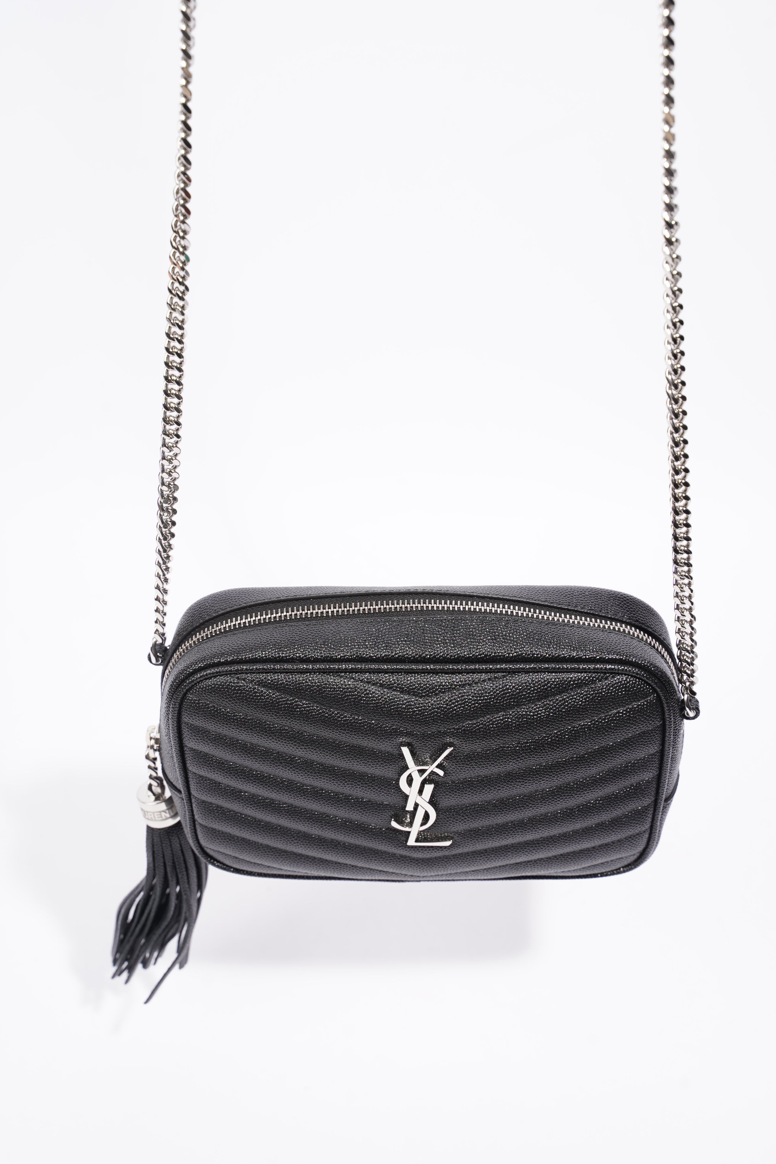 Saint Laurent Mini Lou Camera Bag Black Calfskin Leather