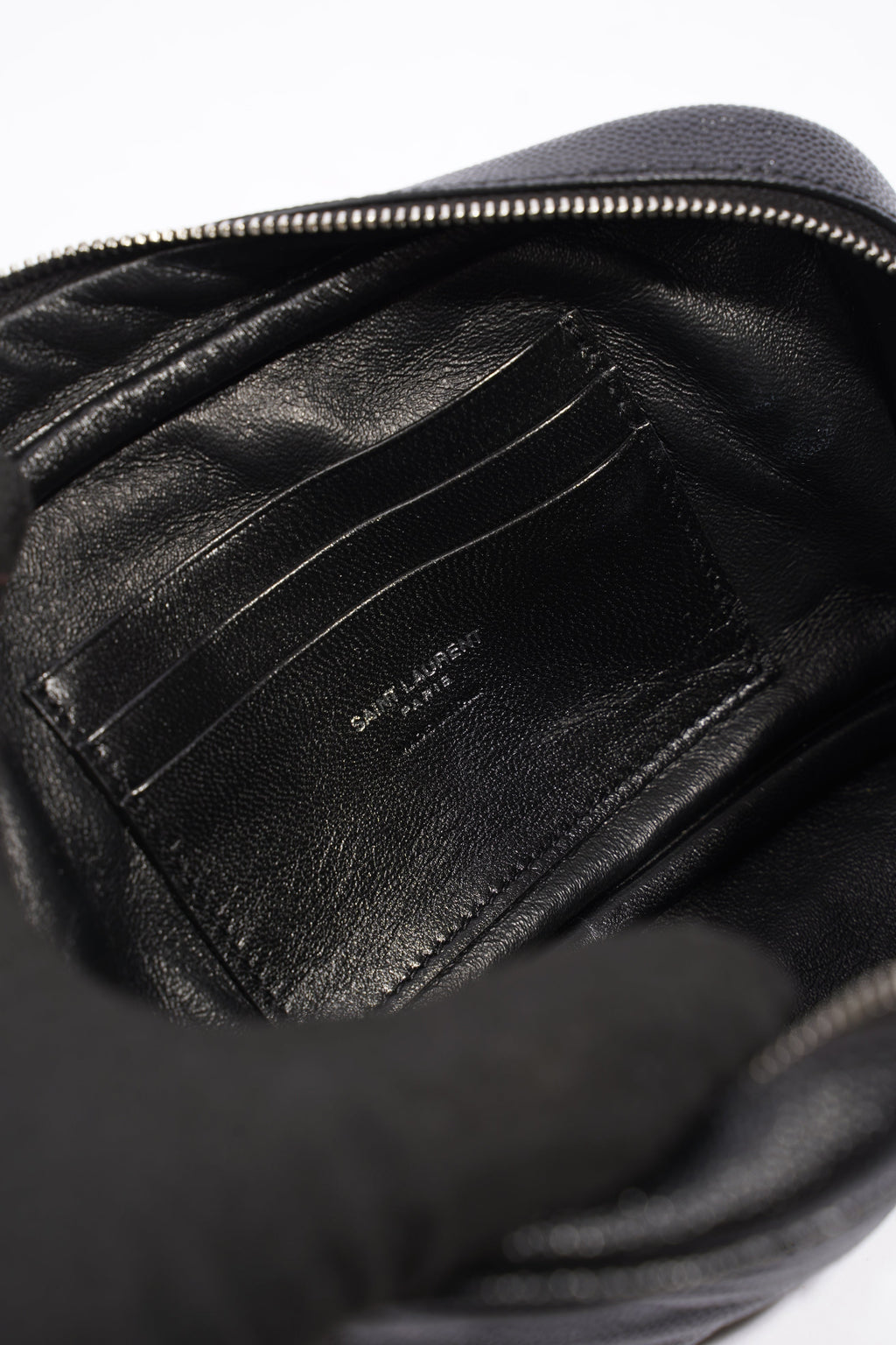 Saint Laurent Mini Lou Camera Bag Black Calfskin Leather