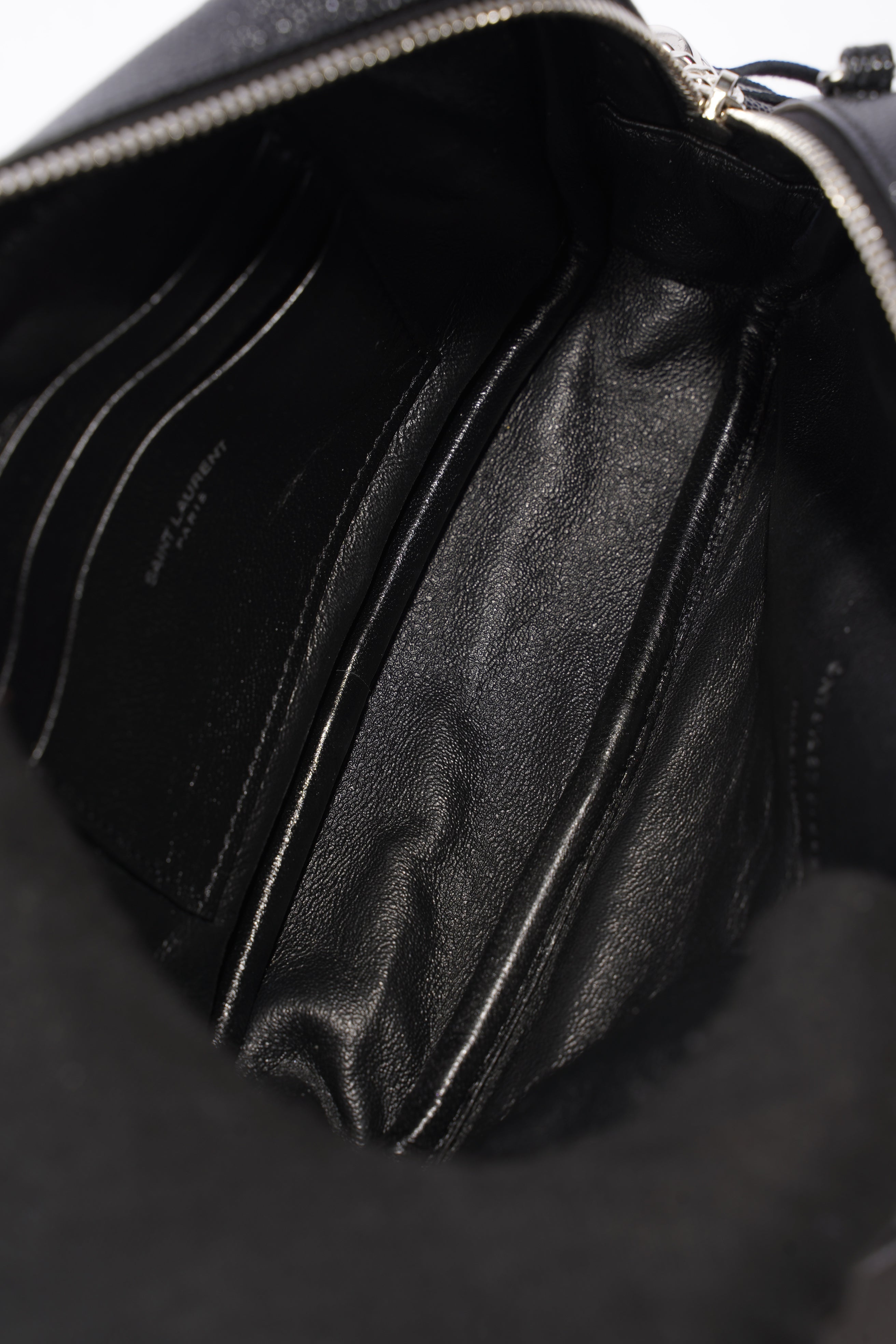 Saint Laurent Mini Lou Camera Bag Black Calfskin Leather