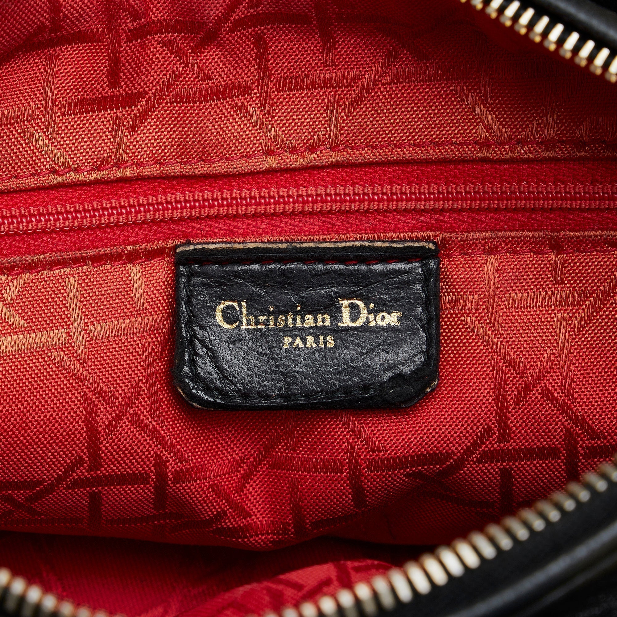 Dior Lady Dior Medium Black Cannage Quilted Leather